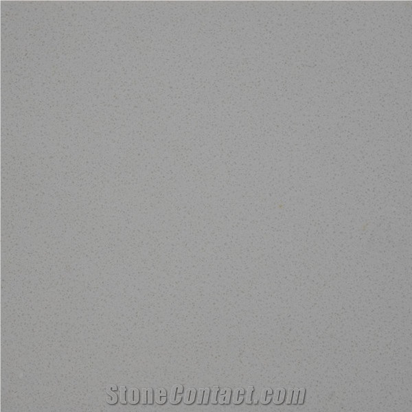 Light Grey Manmade Quartz Stone Slabs and Tiles in Customized Sizes
