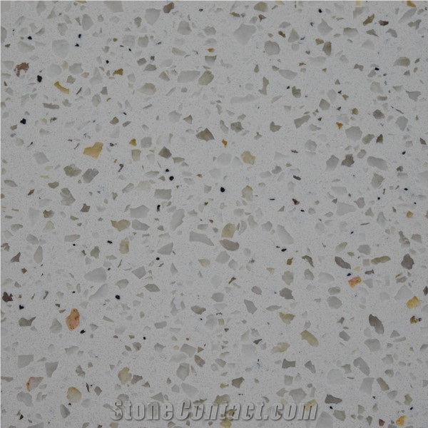 Manmade Quartz Slab Quartz Panel for Countertop and Washroom Table Top, Aging and Stain Resistant