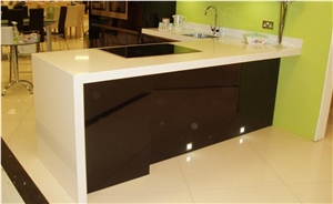 Quartz Stone Pre-Fabricated Tops Customized Countertop Shapes with Various Edge Profiles,Non-Porous, Anti-Acid and Alkali, Fire Resistant, Stain Resistant,Low Water Absorption, Top Quality