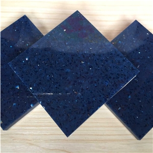 Sparkle Blue Cut to Size & Prefab Quartz Directly from China Manufacturer at Cheap Pricing More Durable Than Granite Thickness 2cm or 3cm