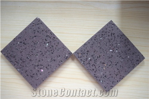 Wholesale China Man-Made Galaxy Purple Quartz Stone Slabs & Tiles Of Shining Series at Good Price Normally Produced Size 118*55 and 126*63 for Kitchen Counter Top Table Top More Durable Than Granite