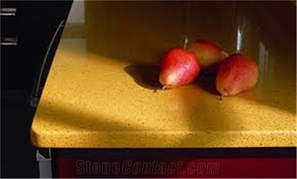 Wholesale Outstanding Pollution-Resistance,Natural Beauty,Yellow Quartz Stone Surfaces, Professional and Experienced Manufacturer and Exporter Of China Orange Engineered Stone Quartz Stone Countertops