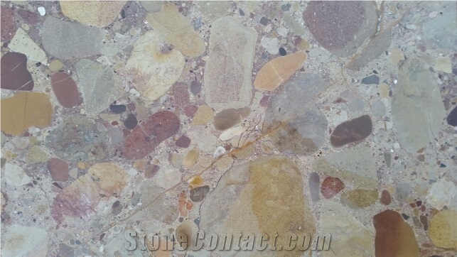 Marinace Marble,Imperial Rose, Red Conglomerate