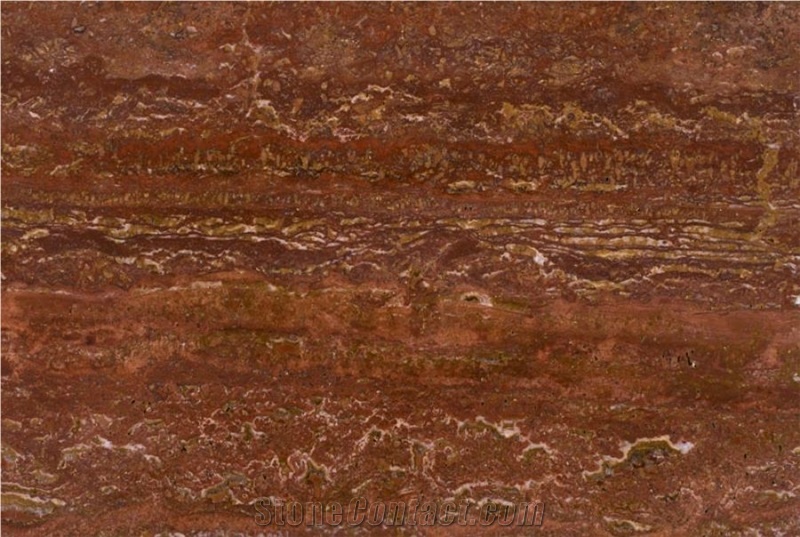 Red Travertine- Vein Cut (Rv) Iran Tiles & Slabs
