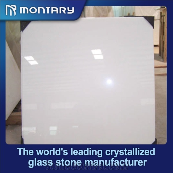 New Product Snow White Artificial Nano Crystal Glass Panel for Home Decoration, Hotel Decoration,Super White Floor Tiles