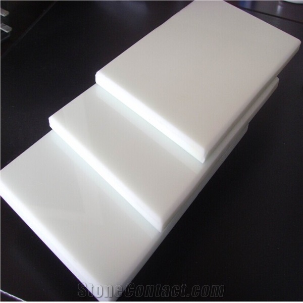 Popular New Product Construction Material White Nano Crystallized Glass Stone Polished Decorative Big Size Wall Panels and Floor Tiles