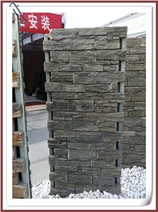 Natural Green Quartzite Cement Panel, Yixian Stone