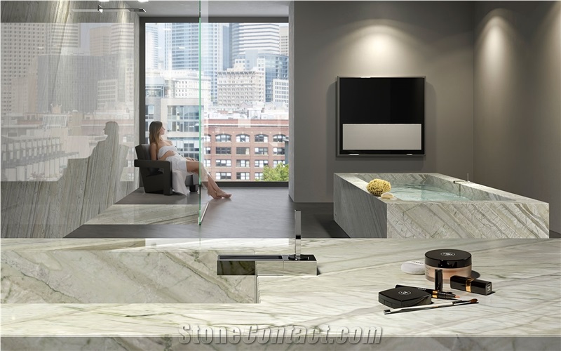 Corteccia Marble Bathroom Design
