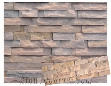 China Beige Slate Cultured Stone Stacked Stone,Wall Cladding