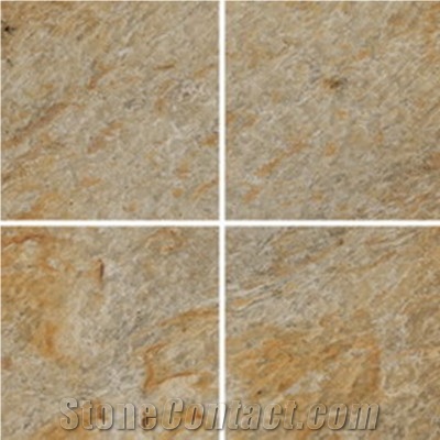 China Yellow Quartzite Tiles Pattern