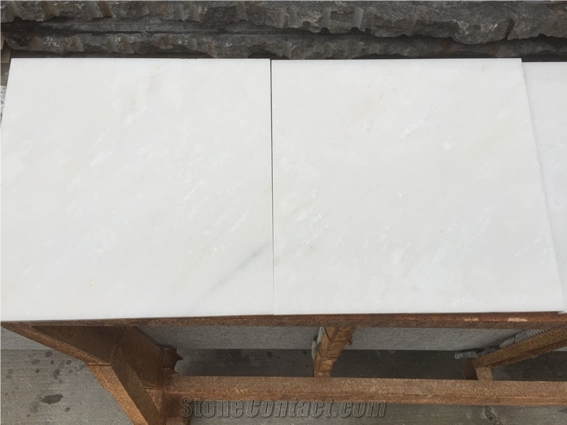 Grade Aaa Natural China Pure White Marble Tile, White Jade Marble Slabs & Tiles