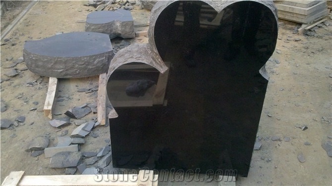 America Style Tombstone,Monument,Memorial,Headstone, Shanxi Black Granite Monument & Tombstone