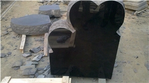 America Style Tombstone,Monument,Memorial,Headstone, Shanxi Black Granite Monument & Tombstone