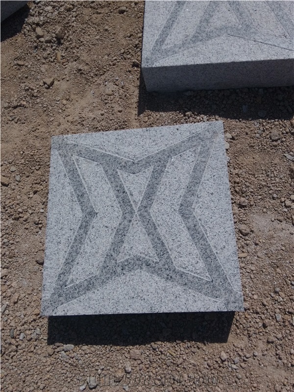 Granite Square Paver,Piazza,Walkway,Street, G375 Grey Granite Cube Stone & Pavers