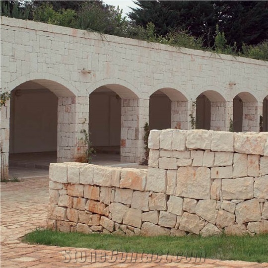 Beige Limestone Building & Walling