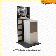 Ce036-Portable Tile Board Wood Tray Stand