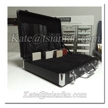 PX116---Customized quartz stone sample suitcase