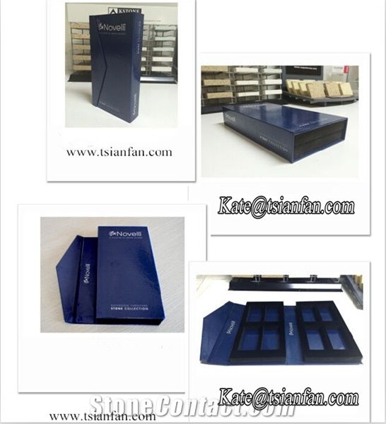 PY069--- Portable form inside stone sample display book