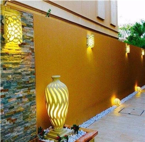 Beige Limestone Art Carved Lighting Lamps/Lanterns,Home Decor Interior Lamps