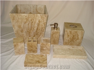 Beige Limestone Bathroom Accessories,Bathroom Sets