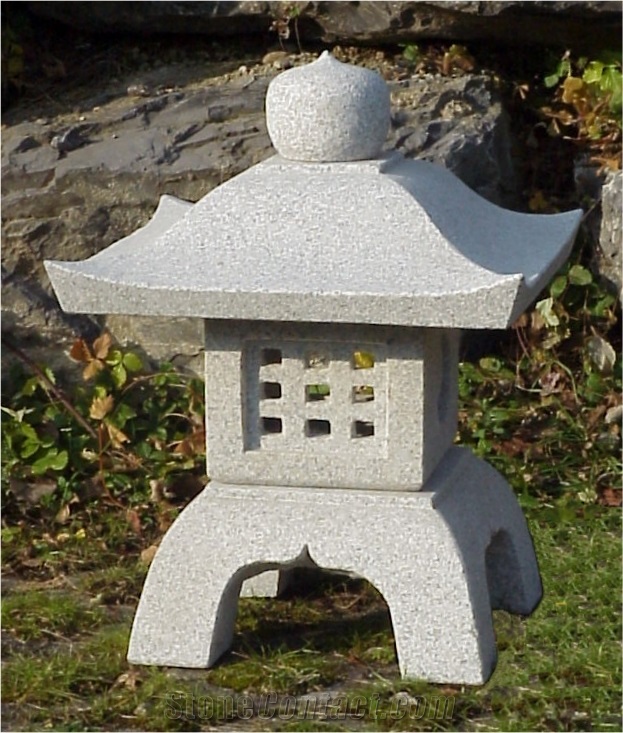 Japanese Style Grey Granite Garden Lanterns, G602 Grey Granite Garden Lanterns