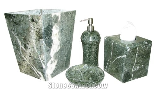 Semiprecious Stone Gemstone Bath Accessories/Bathroom Sets