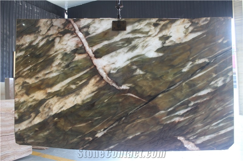 Alexandrita Quartzite Slabs & Tiles,China Green Translucent Quartzite