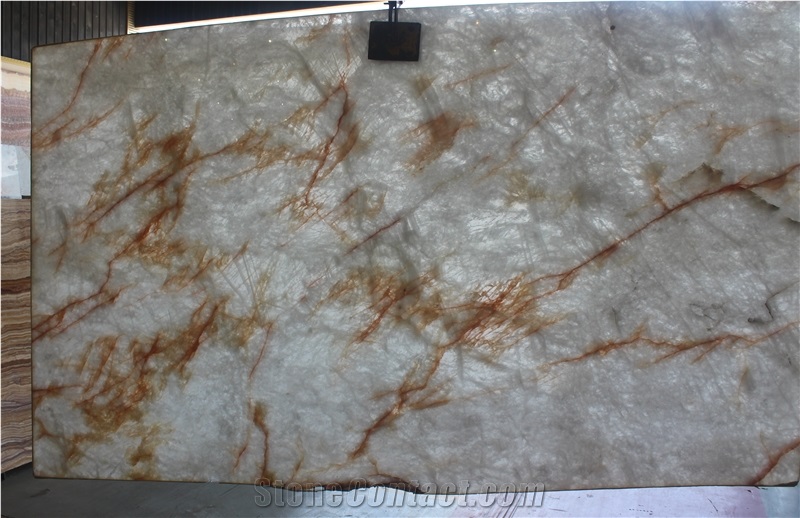 Muscovita Oro Marble Slabs & Tiles, China White Translucent Marble