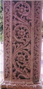 Stone Reliefs Works, Agra Red Sandstone Reliefs