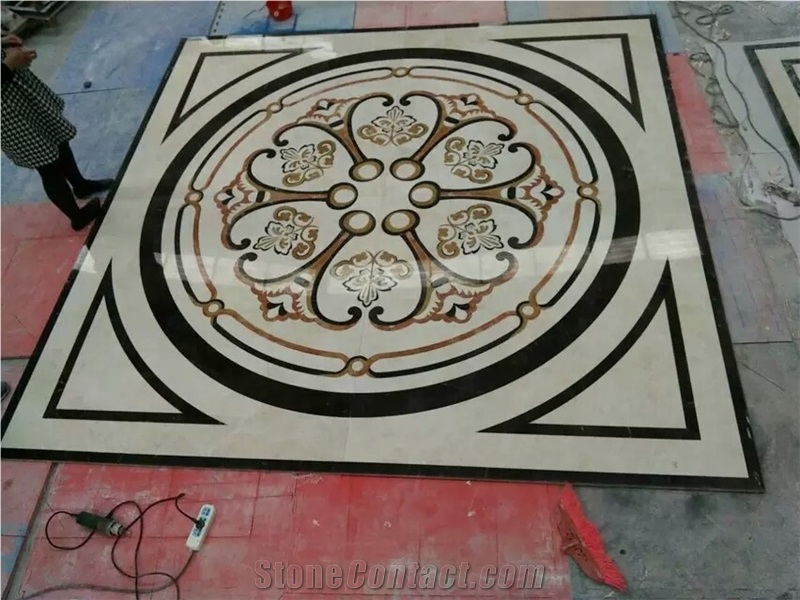 China Multicolor Marble Water Mosaic Medallions