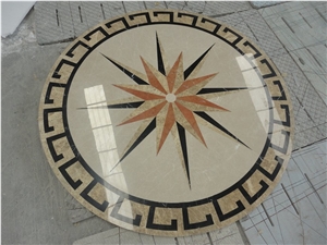 Marble Water Jet Medallion for Building Decoration