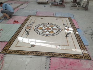 Square Marble Medallions Flooring Decoration