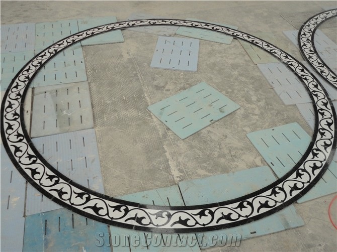 Waterjet Mosaic Medallion Flooring Pattern
