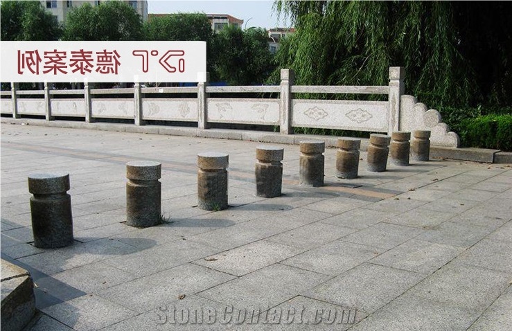 Cheap Red Granite Parking Stone,Veticle Stop Stone,Road Barrier