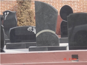 Cheap Black Granite Tombstones Western Headstone Gravestone