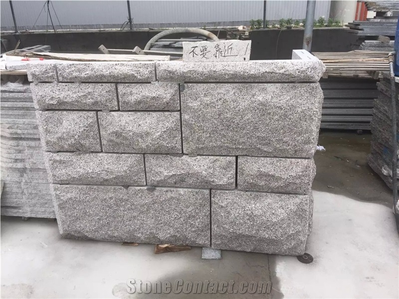 G350 Yellow Granite Mushroom Wall Stone