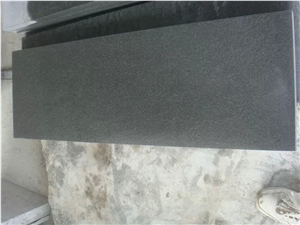 Hebei Black China Black Absolutely Black Granite Flamed and Brushed Slabs Tiles