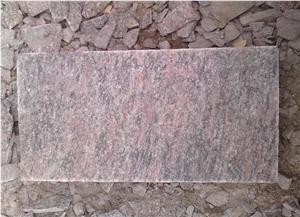 Peach Red Granite Natural Surface Tile Mushroom Tile for Wall