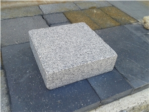 Bergama Grey Granite Cube Stone