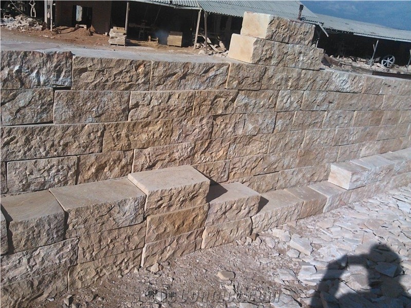 Yellow Turkish Sandstone for Wall Stone