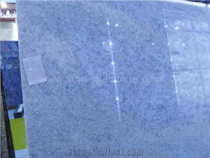 Blue Crystal Quartzite Slabs & Tiles, Blue Quartzite Wall Covering