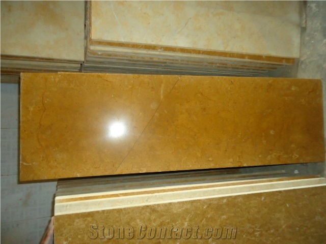 Indus Gold Marble Tiles & Slabs Honed Finish, Yellow Marble
