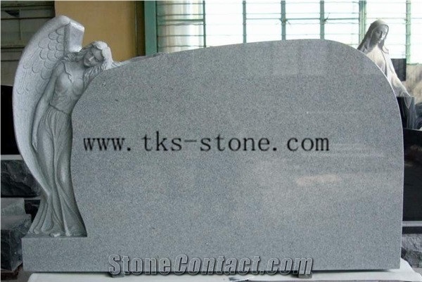 Angel Headstones Monuments,G603 Grey Granite Monument & Tombstone, Custom Monuments
