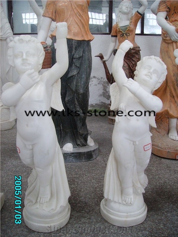 Beige Marble Sculpture&Status,White Marble Statues,Human Sculptures,Children Marble Sculptures, Garden Sculptures,Handcarved Sculptures