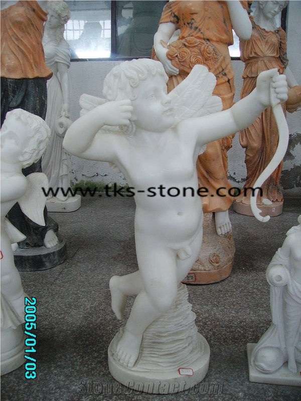 Beige Marble Sculpture&Status,White Marble Statues,Human Sculptures,Children Marble Sculptures, Garden Sculptures,Handcarved Sculptures
