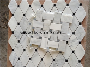 Bianco Carrara Marble Mosaics ,Carrara White Marble Mosaics,Mosaics