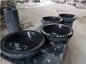 Black Granite Basins & Sinks,Round Basins,Round Sinks,Bathroom Sinks,Natural Stone Sinks&Basins