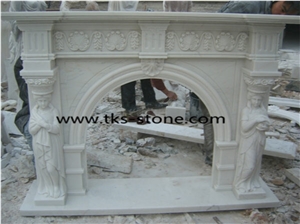 Black Marble Fireplace,Fireplace Mantel,White Marble Fireplace Mantel