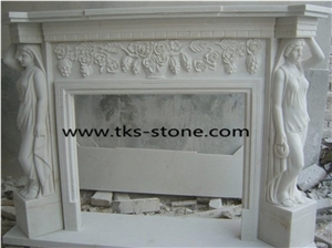 Black Marble Fireplace,Fireplace Mantel,White Marble Fireplace Mantel