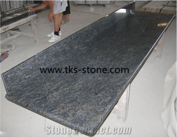 Blue Of Butterfly,Blue Butterfly,Blue Tropical,Butterfly Bleu,Butterfly Blue,China Butterfly Blue Granite Kitchen Countertops